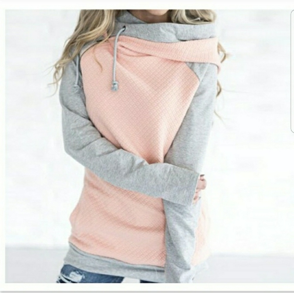 Double waffle weave hoodie